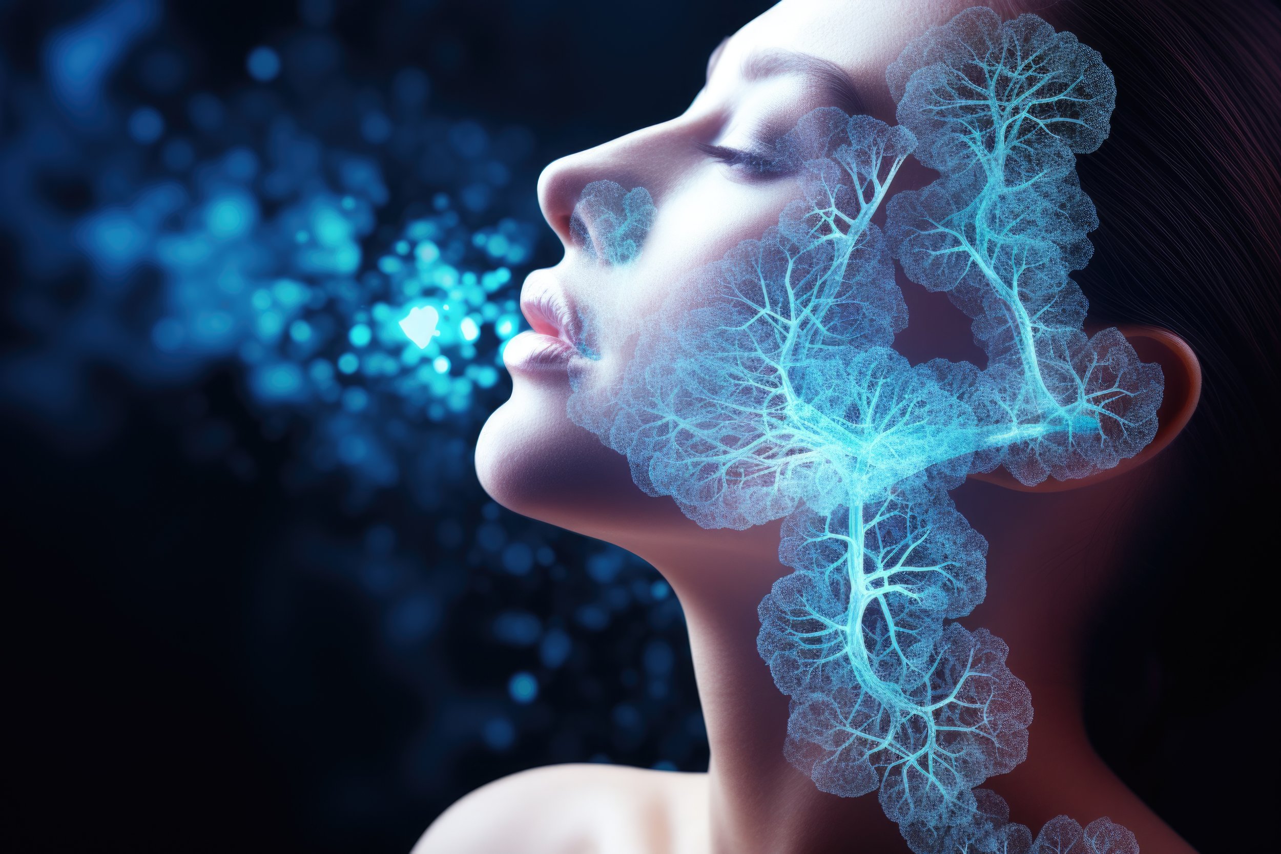 Vital breath: a breath of fresh air, pure atmosphere, wholesome respiration, strong lungs, and correct inhalation, underscoring the significance of clean air for maintaining respiratory health